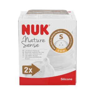 TETINA SILICONA ANTICOLICO NUK NATURE SENSE TALLA 1 S 2...