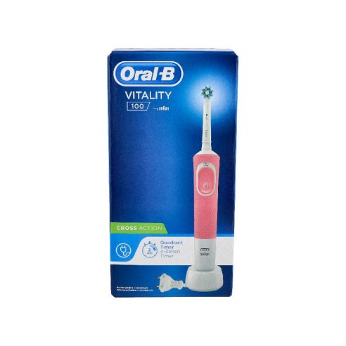 CEPILLO DENTAL ELECTRICO RECARGABLE ORAL-B VITALITY PRO 1 UNIDAD  2 RECAMBIOS COLOR LILA