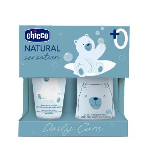 CHICCO SET NATURAL SENSATION DAILY CARE 0 GEL-CHAMPU 200...