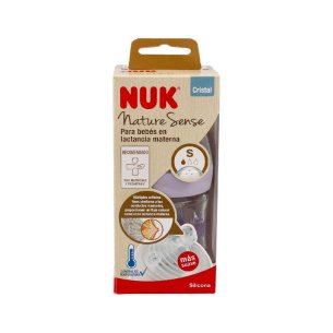 BIBERON CRISTAL SILICONA NUK NATURE SENSE TALLA 1S 1...