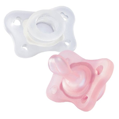 CHUPETE SILICONA ORTODONTICO CHICCO PHYSIO MINISOFT 0 - 2 MESES 2 UNIDADES COLOR ROSA
