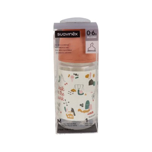 BIBERON TETINA ANATOMICA SILICONA SUAVINEX CLASICO T1M 270 ML 1 U