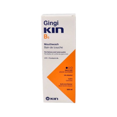 GINGIKIN B5 ENJUAGUE BUCAL  1 FRASCO 500 ML SABOR MENTA SUAVE