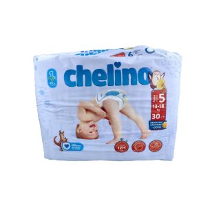 PAÑAL INFANTIL CHELINO TALLA 5 13 - 18 KG 30 PAÑALES