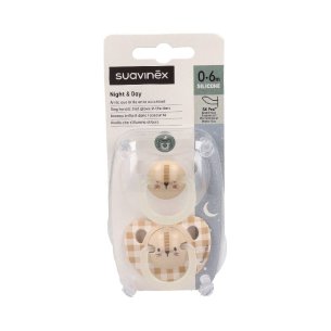 CHUPETE SILICONA ANATOMICO SUAVINEX NOCHE 0 - 6 MESES 2...