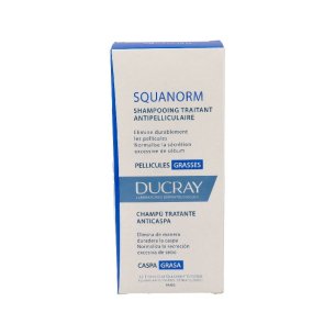 SQUANORM CHAMPU TRATANTE ANTICASPA CASPA GRASA DUCRAY 1...