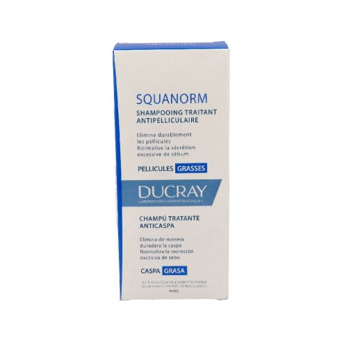 SQUANORM CHAMPU TRATANTE ANTICASPA CASPA GRASA DUCRAY 1 ENVASE 200 ML
