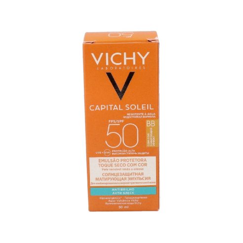 CAPITAL SOLEIL BB CREAM SPF 50 ACABADO SECO EMULSION FACIAL COLOREADO 1 ENVASE 50 ML