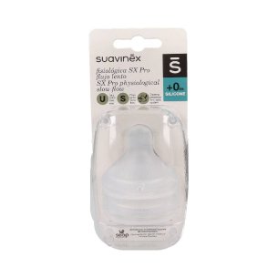 TETINA SILICONA FISIOLOGICA FLUJO S SUAVINEX 2 UNIDADES