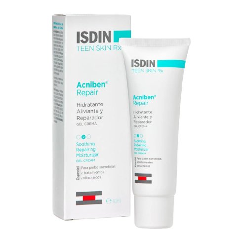 ACNIBEN REPAIR HIDRATANTE REPARADOR Y ALIVIADOR ISDIN TEEN SKIN RX GEL CREMA 1 ENVASE 40 ML