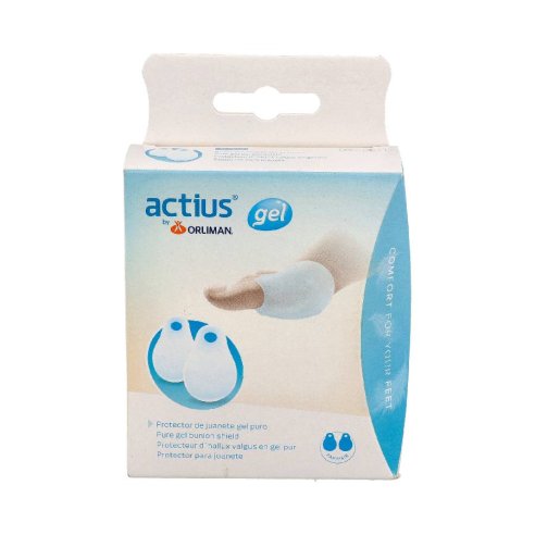 PROTECTOR JUANETES ACTIUS BY ORLIMAN FEETPAD GEL PURO ACP910 TALLA L 2 UNIDADES