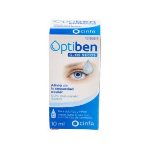 OPTIBEN OJOS SECOS GOTAS  1 FRASCO 10 ML