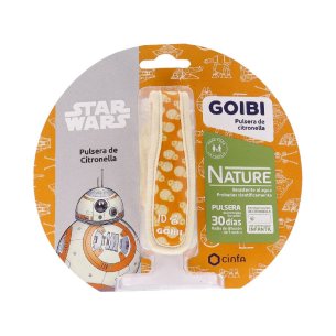 GOIBI PULSERA DE CITRONELLA NATURE  1 PULSERA STAR WARS BB8