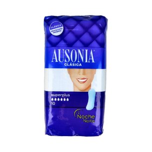 COMPRESAS HIGIENICAS FEMENINAS AUSONIA NOCHE SUPERPLUS 10...