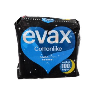 COMPRESAS HIGIENICAS FEMENINAS EVAX COTTONLIKE NOCHE CON...