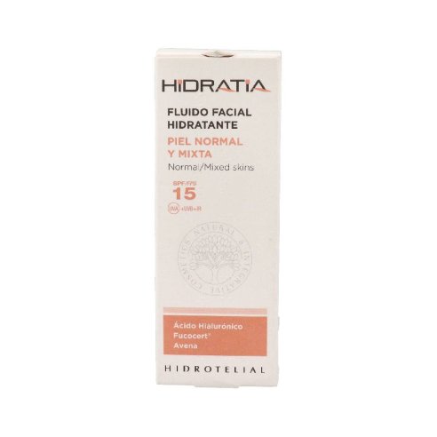 HIDROTELIAL HIDRATIA PIEL NORMAL/ MIXTA FLUIDO FACIAL HIDRATANTE 1 ENVASE 50 ML