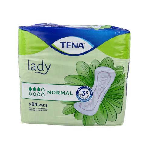 ABSORBENTE INCONTINENCIA ORINA LIGERA TENA LADY NORMAL 24 UNIDADES