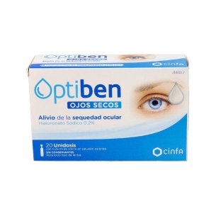 OPTIBEN OJOS SECOS  20 AMPOLLAS UNIDOSIS 0,25 ML