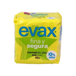 COMPRESAS HIGIENICAS FEMENINAS EVAX FINA Y SEGURA NORMAL...