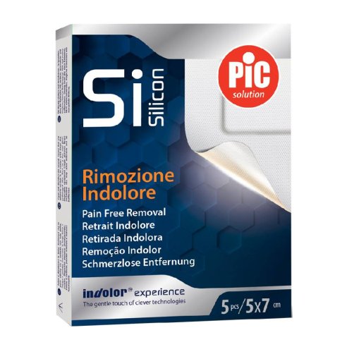PIC SI SILICON APOSITO ADHESIVO SILICONA POST OPERATORIO TNT 5 UNIDADES 7 CM X 5 CM