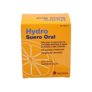 HYDRO SUERO ORAL  8 SOBRES 5,4 G SABOR NARANJA