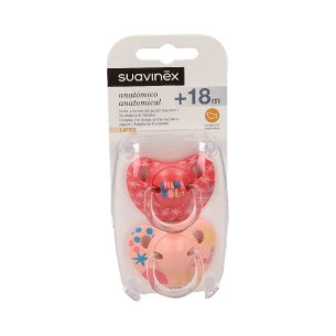 CHUPETE LATEX ANATOMICO SUAVINEX 12 MESES 2 UNIDADES