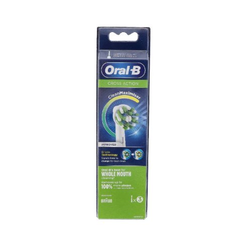 CEPILLO DENTAL ELECTRICO RECAMBIO ORAL-B CROSS ACTION EB50RB 3 CABEZALES